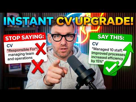 CV Writing: STOP Saying ‘Responsible For’ (Do THIS Instead)
